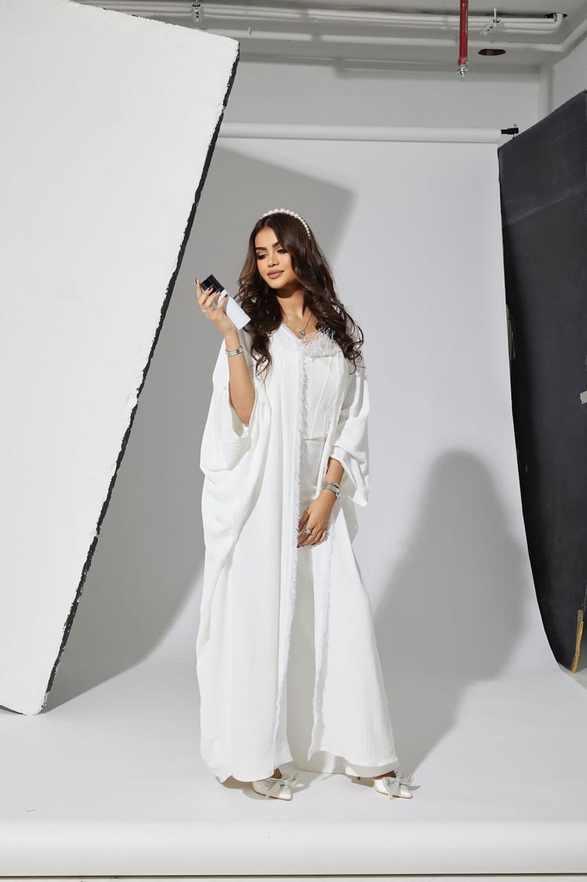 Aura by Abeer Al Youssefi — full-length studio campaign shot